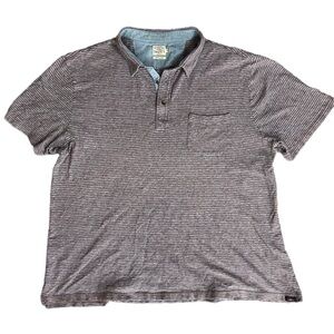 FAHERTY men’s XL striped polo shirt‎